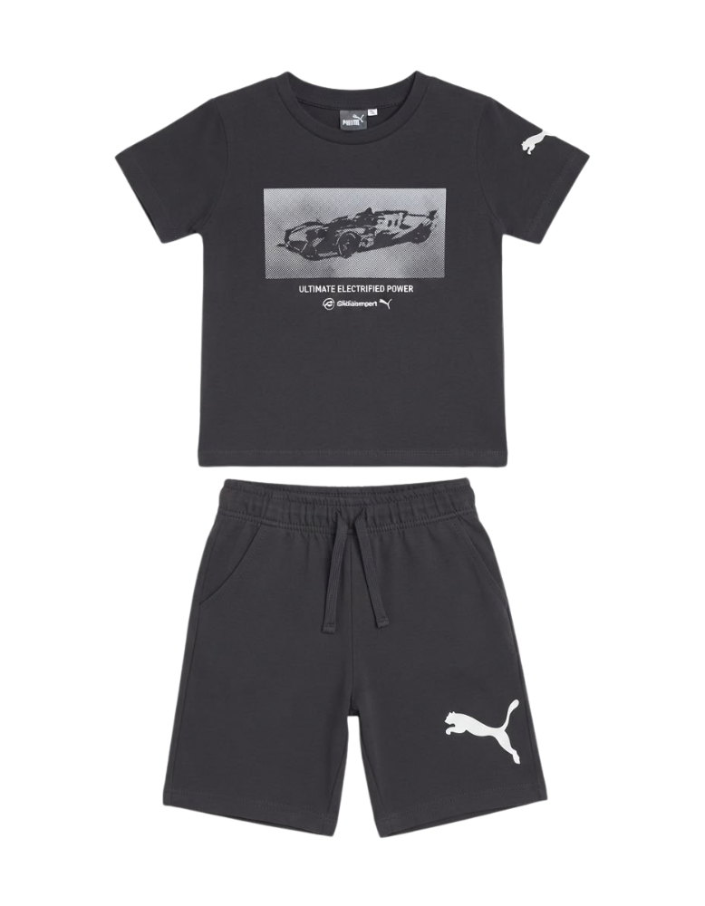 Boys Sporty Graphic Co-Ord Set - Black